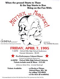 Mayhem and Merriment poster