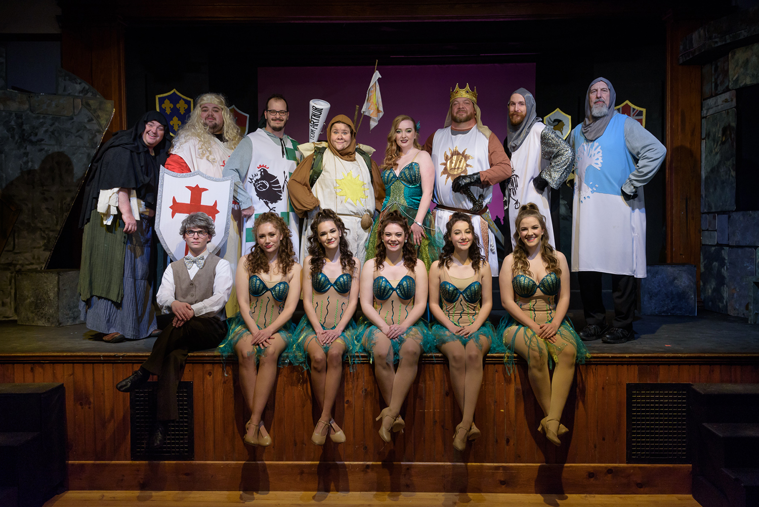 The cast of Monty Python's Spamalot